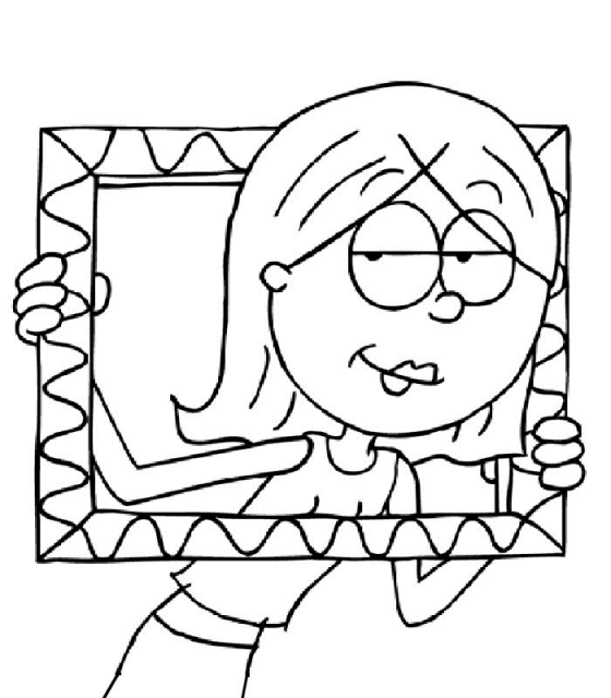 coloriage cadre lizzie mc guire